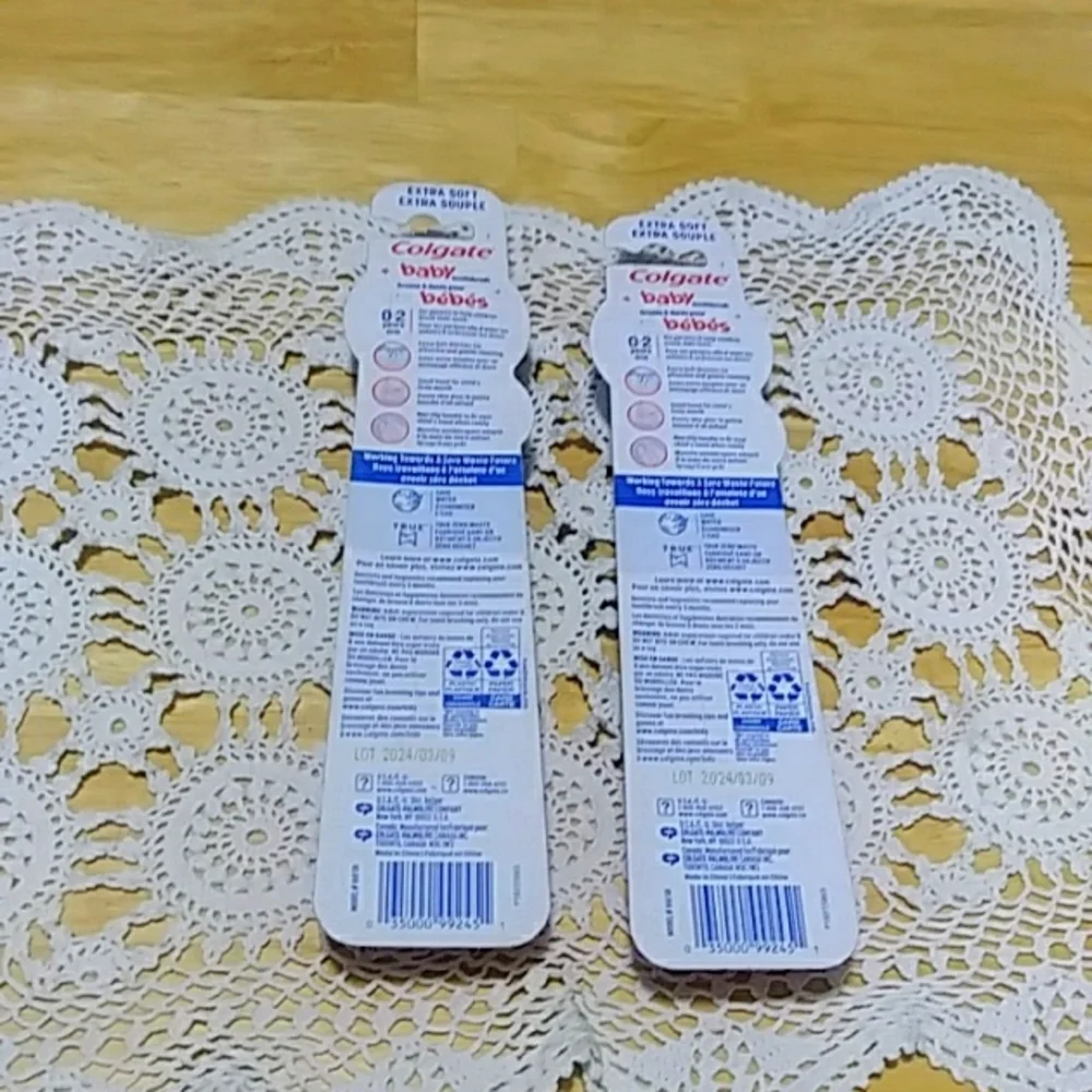 Extra Soft Colgate BabyToothbrushes bundle, Two 2ct packages